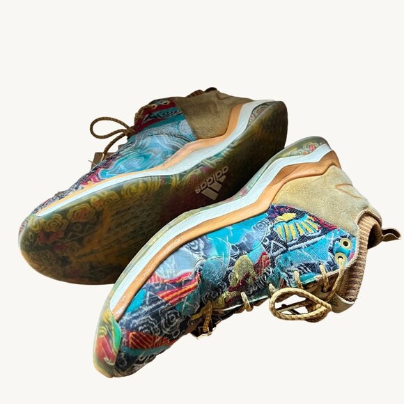 Adidas Size 10 Black Brown Gold Iconic Trainer NYC Legend Pack Shoes BY3305 - Picture 11 of 14